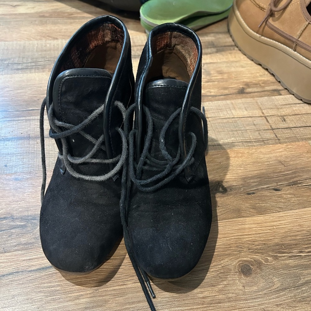 Black Suede Women's Ankle Boots